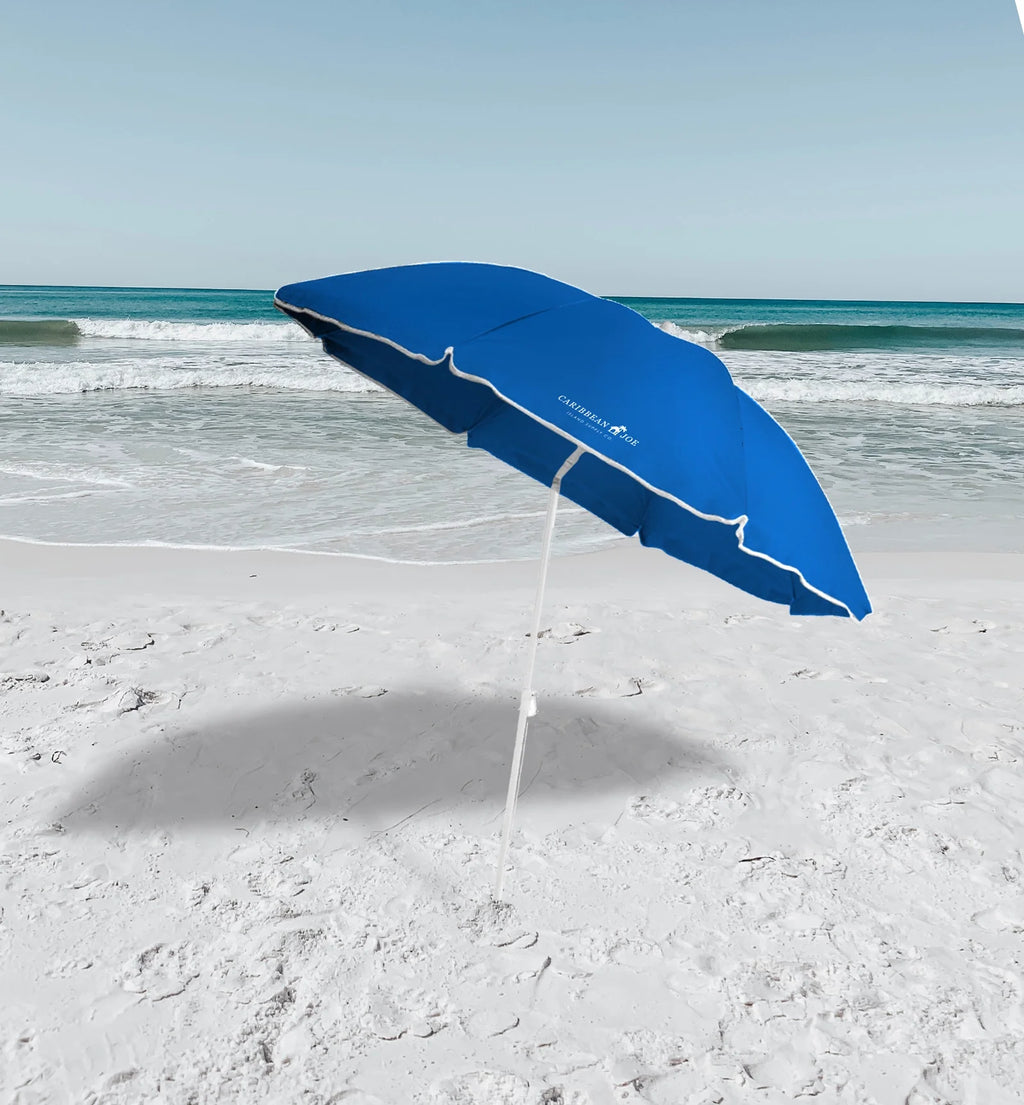 6' Beach Umbrella with UV Protection and Case W2091