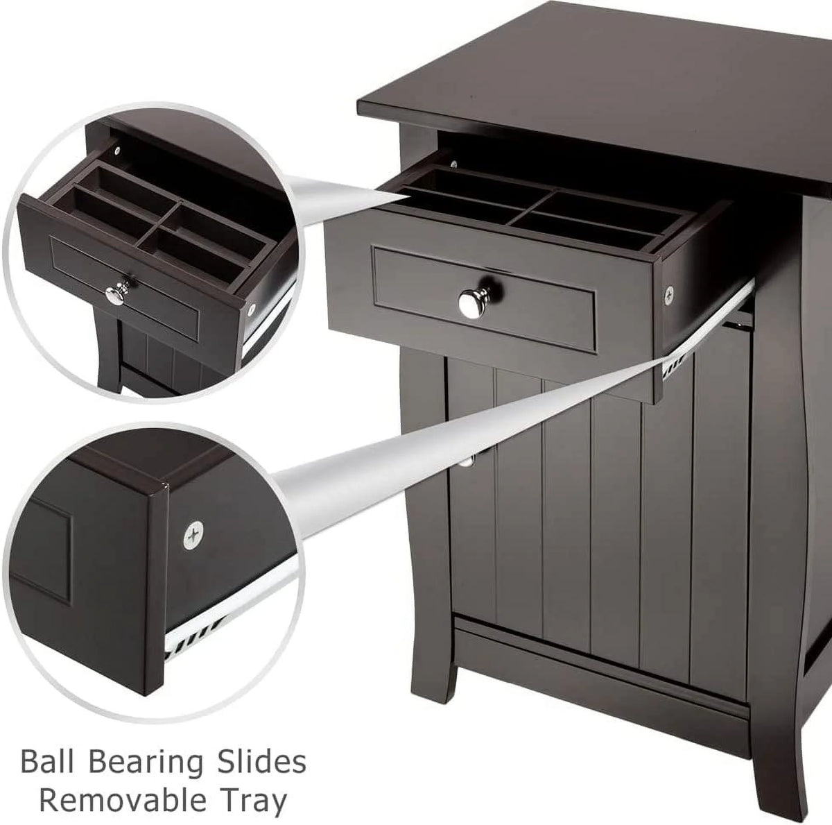 Small Free Standing Wooden Cabinet with Drawer and Single Door R10657