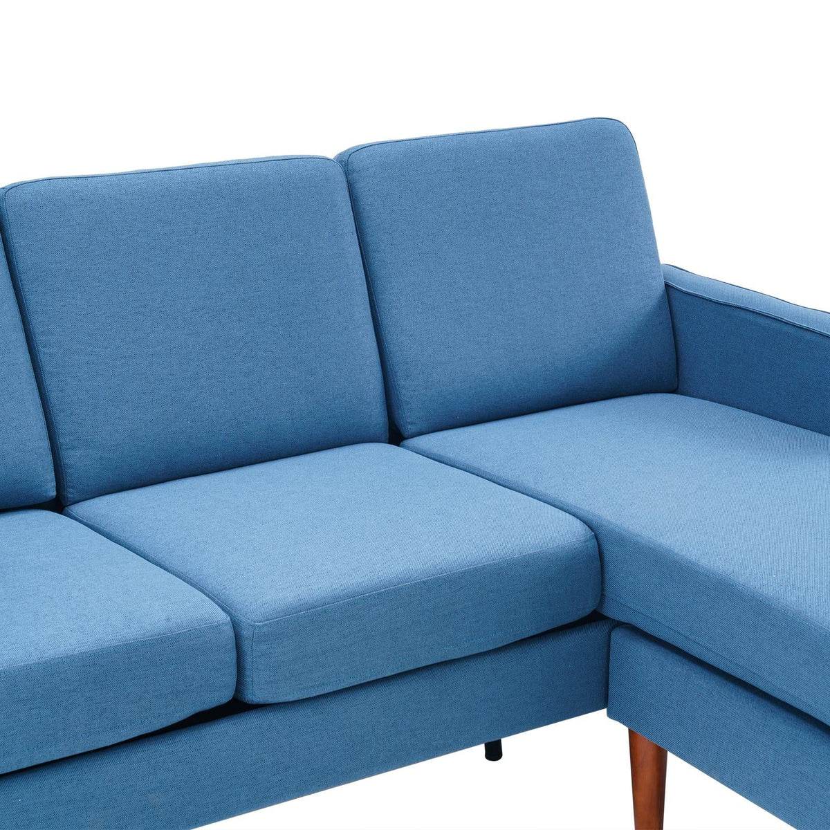 L Shaped Linen Fabric Convertible Sectional Sofa I922861