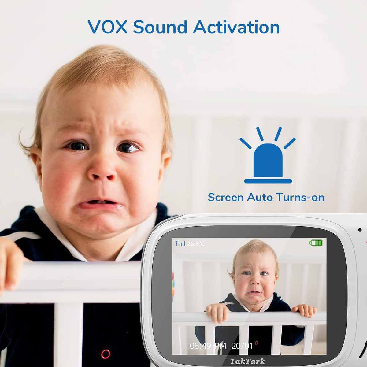 Video Baby Camera Monitor, No WiFi, Night Vision, 2 Way Audio Q47577