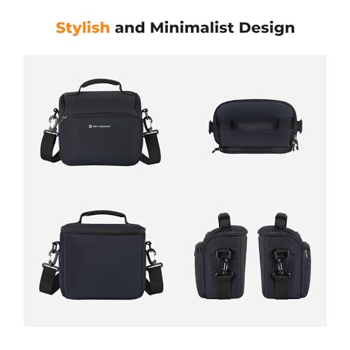 Camera Sling Bag Crossbody Camera Case DSLR SLR Compact Shoulder Photography Bag Beige K520