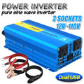 1000 Watts 2000 Watts Pure Sine Wave Power Inverter DC 12V to AC 110V 120V F37737