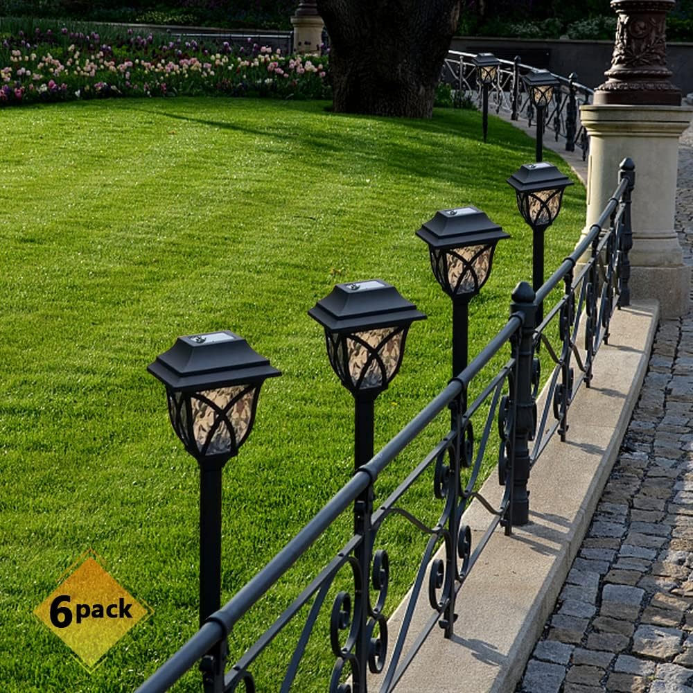 6PC Warm White Solar Outdoor Lights R6369