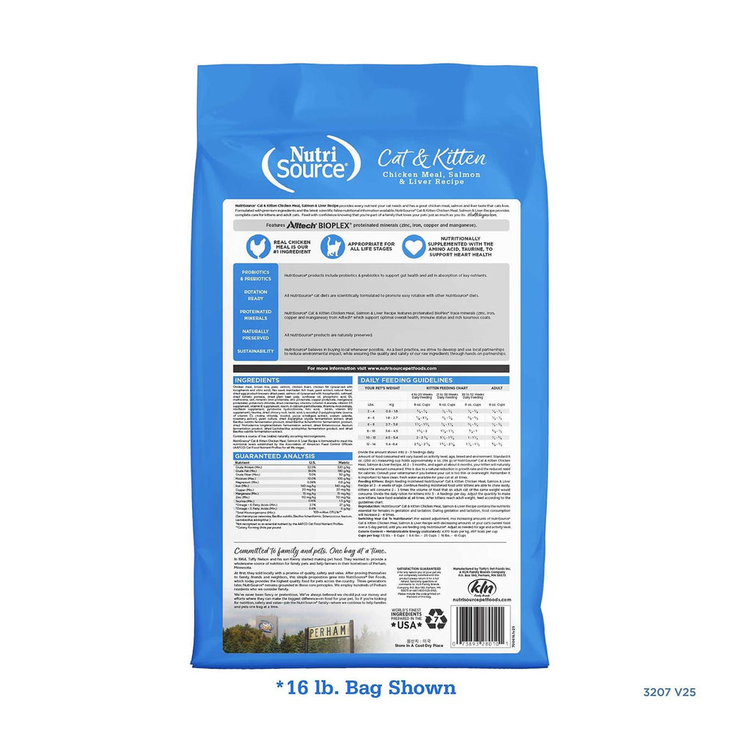 Chicken Salmon Liver Dry Cat & Kitten Food W89760