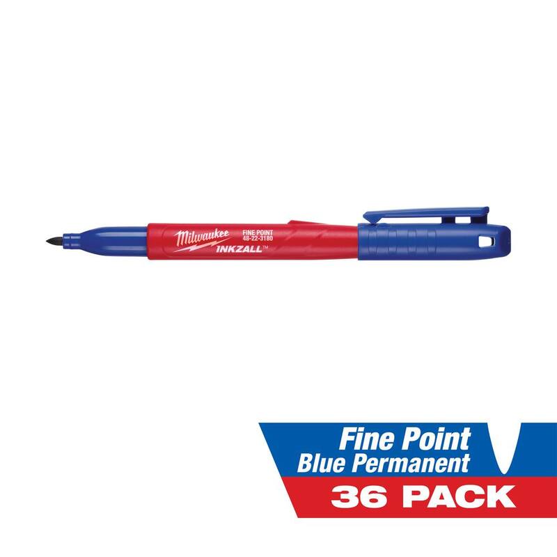 Blue Fine Point Permanent Marker 36-Pack Z97657