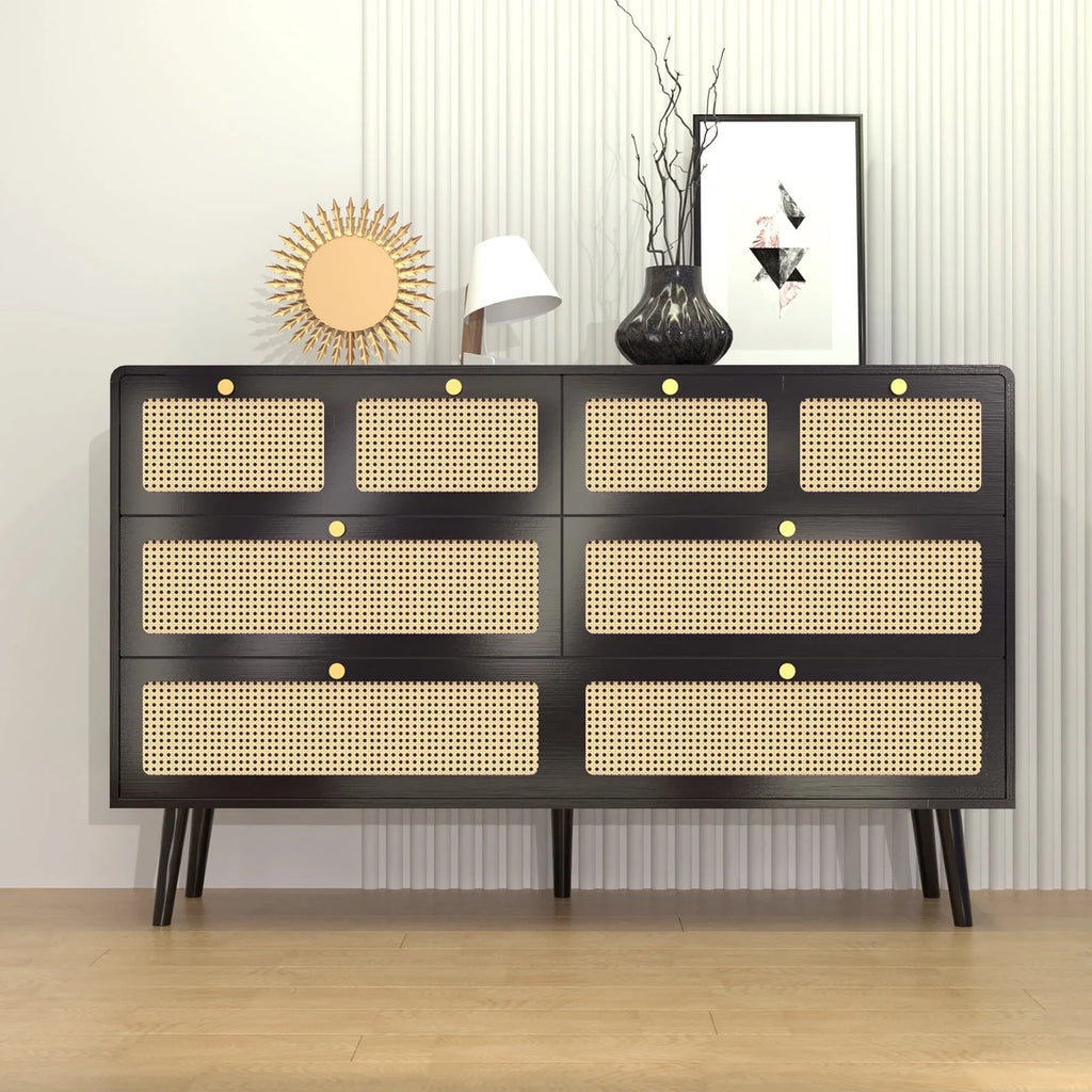 White 6 Drawer Dresser V36566