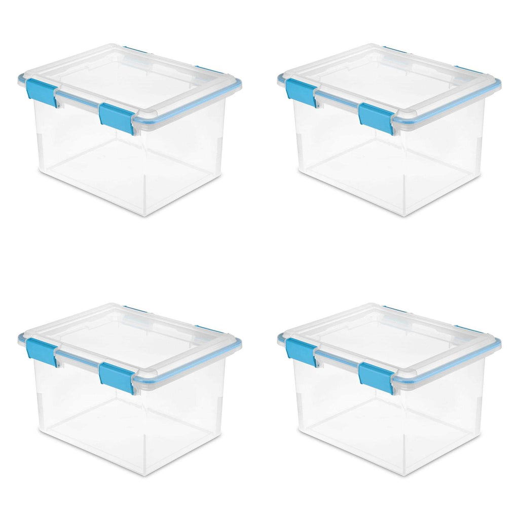 32 Qt Gasket Box Clear Blue Set of 4 K23518