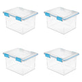 32 Qt Gasket Box Clear Blue Set of 4 K23518