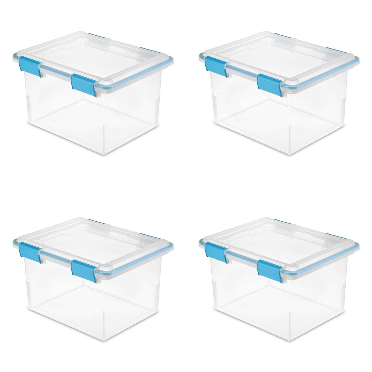 32 Qt Gasket Box Clear Blue Set of 4 K23518