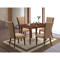 5-piece Mahogany Wood Dining Table Set V861551