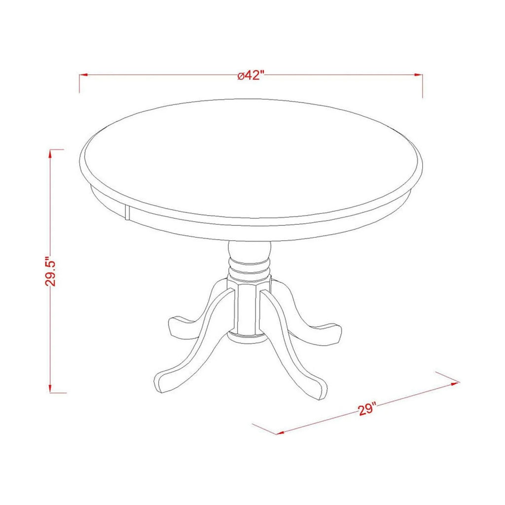 3 Pc Kitchen Table Set with 2 Wood Seat Dining Chairs Z8790