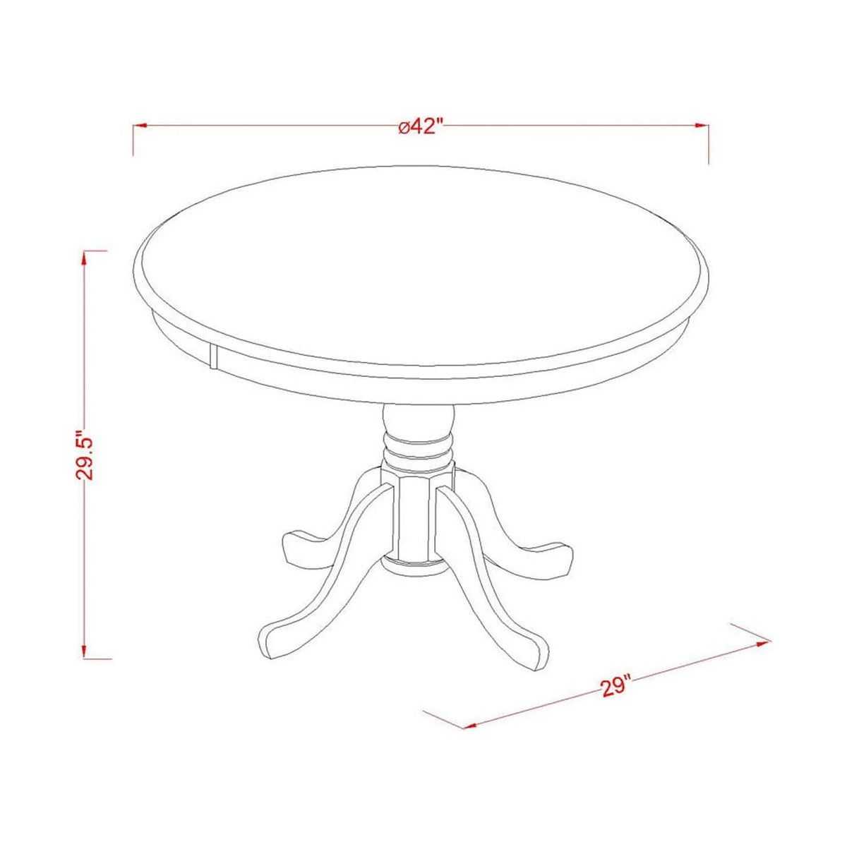 3 Pc Kitchen Table Set with 2 Wood Seat Dining Chairs Z8790