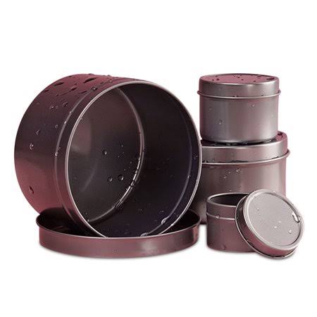 2 oz Deep Round Steel Tin Can T530360