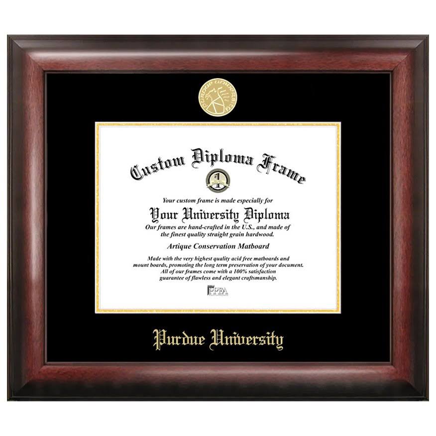 Purdue University Gold Embossed Diploma Frame F661