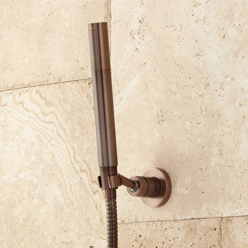 Thermostatic Shower System with Rainfall Shower Head and Hand Shower B75794