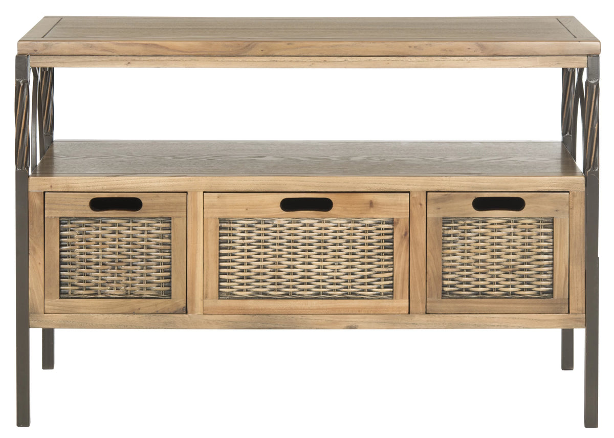 Rustic Console with 3 Drawers E67045