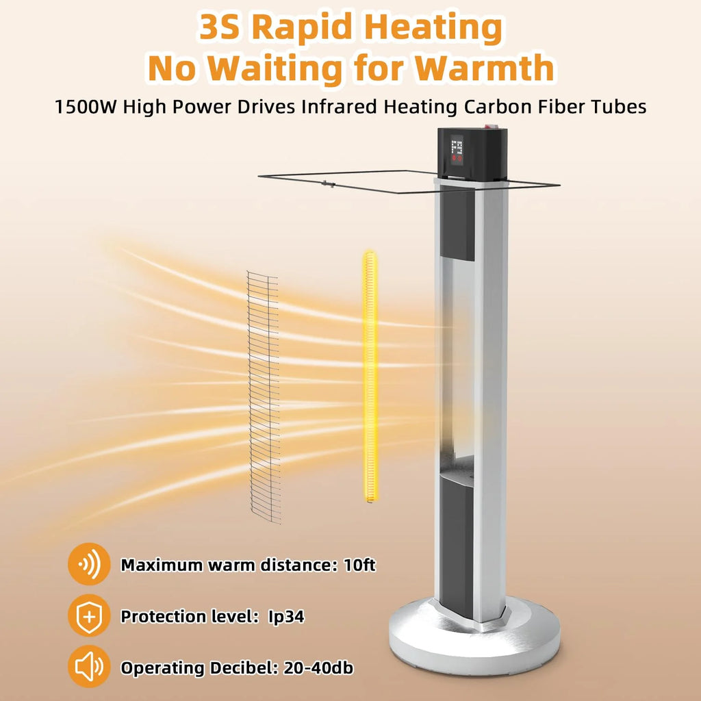 1500W Infrared Electric Patio Heater U89592