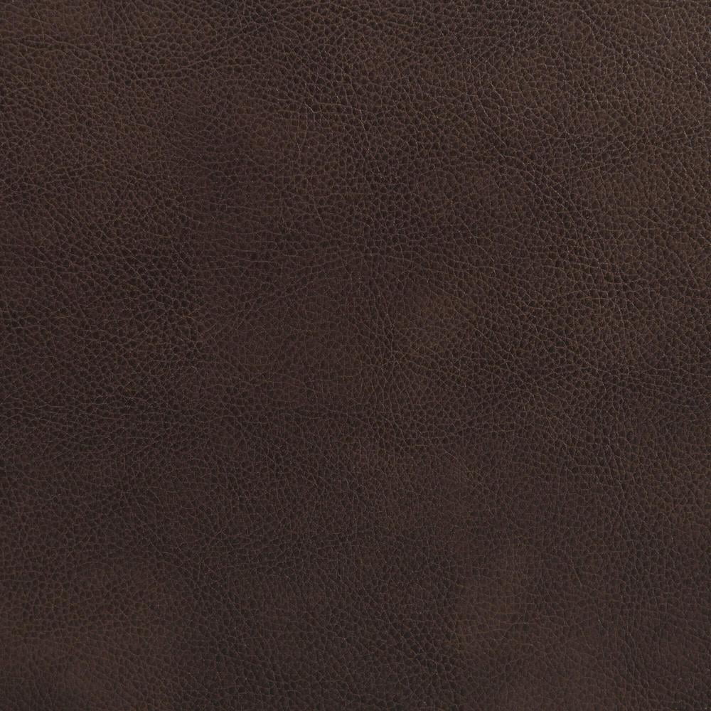 Brown Faux Leather Reclining Swivel Chair J295734