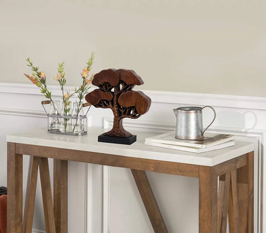 Handcrafted Solid Wood Tree Of Life Centerpiece Z611