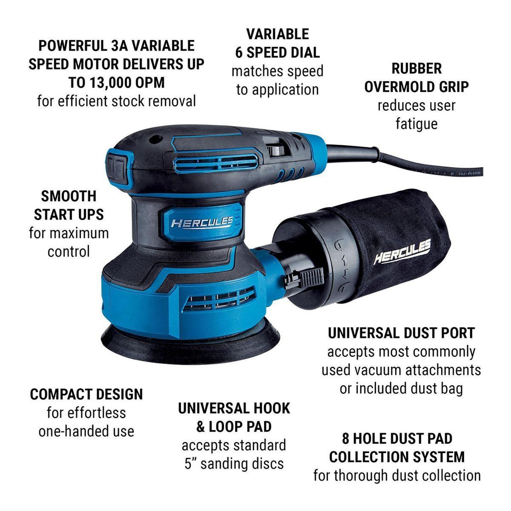 5 in. Random Orbit Palm Sander with Soft Start T937