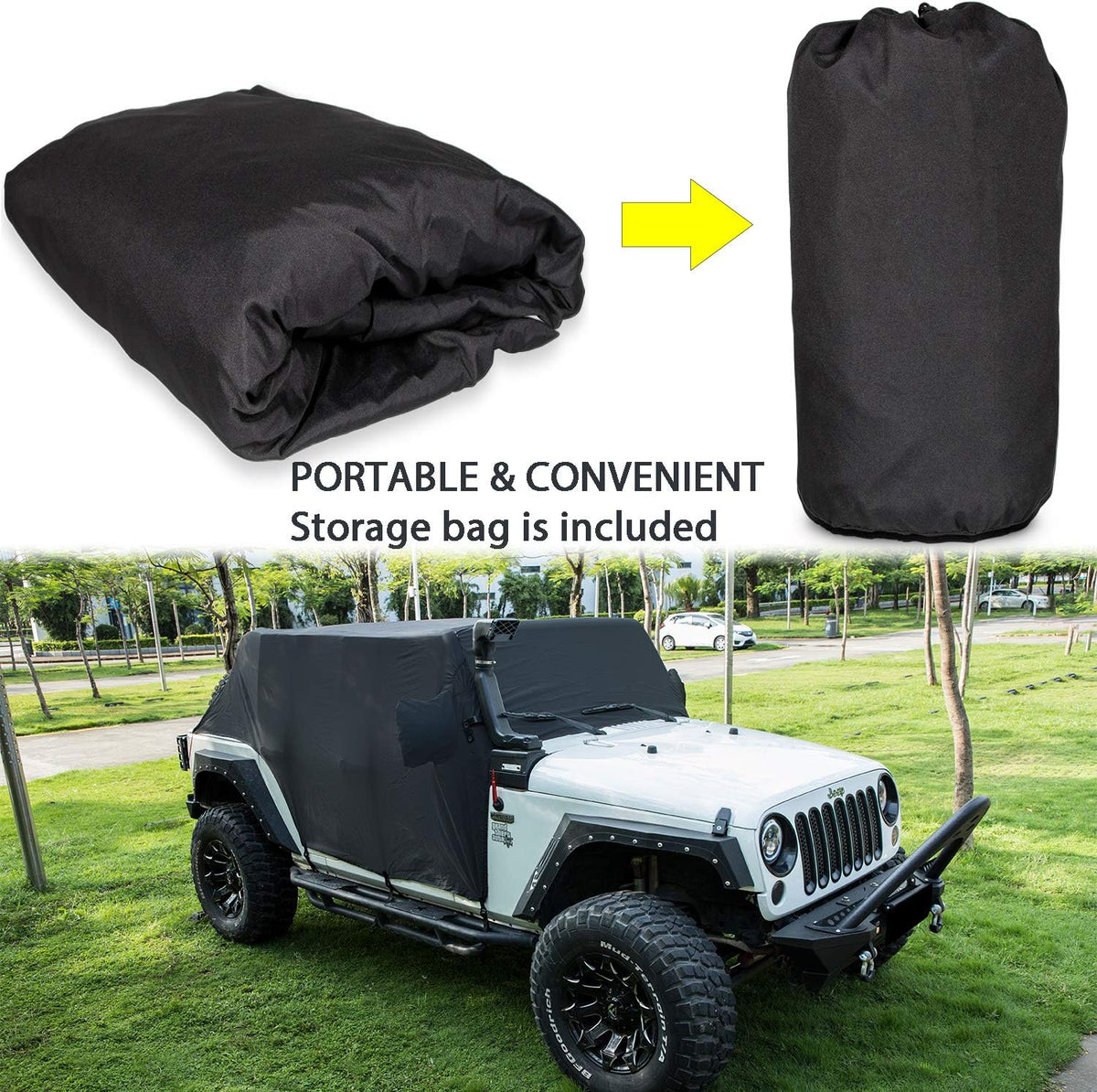Black Oxford Car Cover A55289