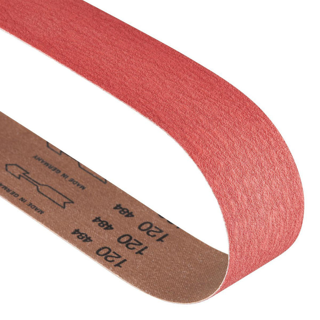 2 in. x 48 in. 80-Grit Ceramic Alumina Sanding Belts 2-Pack M835
