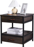 Oak 2 Drawer Nightstand S230