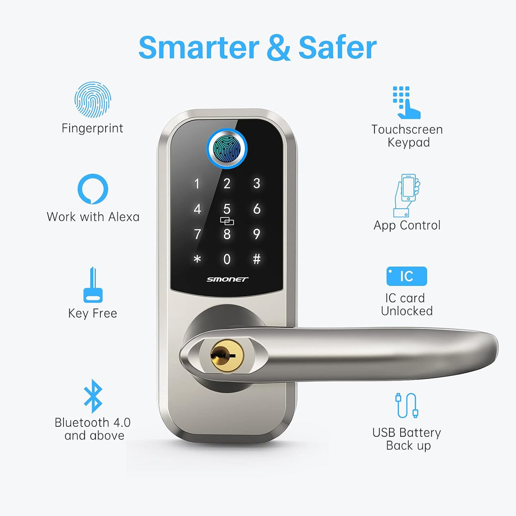 Fingerprint Door Lock with Keypad Q83692