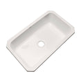 33 in. Single Bowl Acrylic Kitchen Sink in Almond C32386