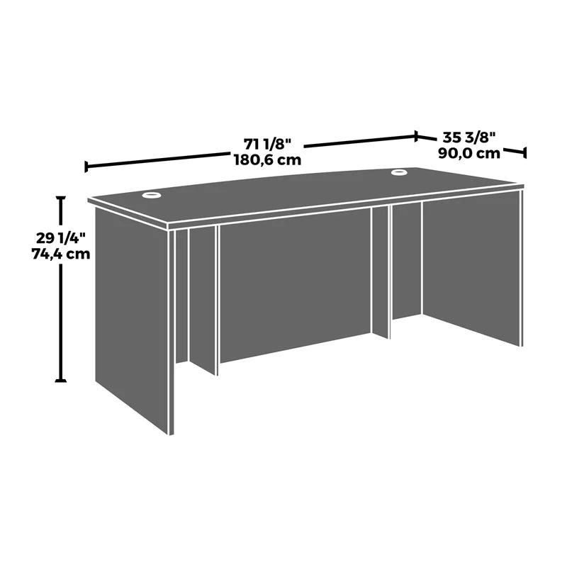 Engineered Wood 72"x36" Desk with Return A2647