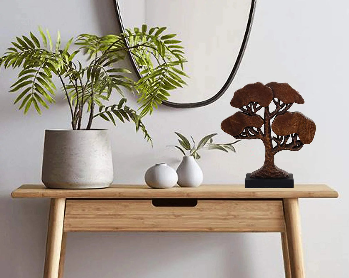 Handcrafted Solid Wood Tree Of Life Centerpiece Z611