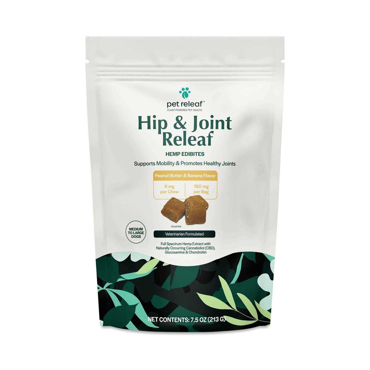 Peanut Butter & Banana Hip & Joint Dog Treats J539