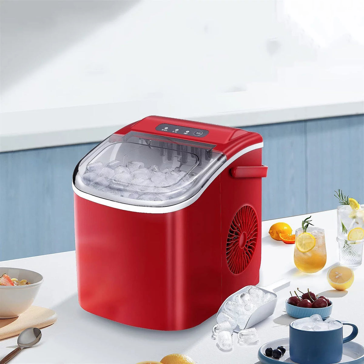 Countertop Nugget Ice Maker 26lbs Per Day with Ice Scoop X234038