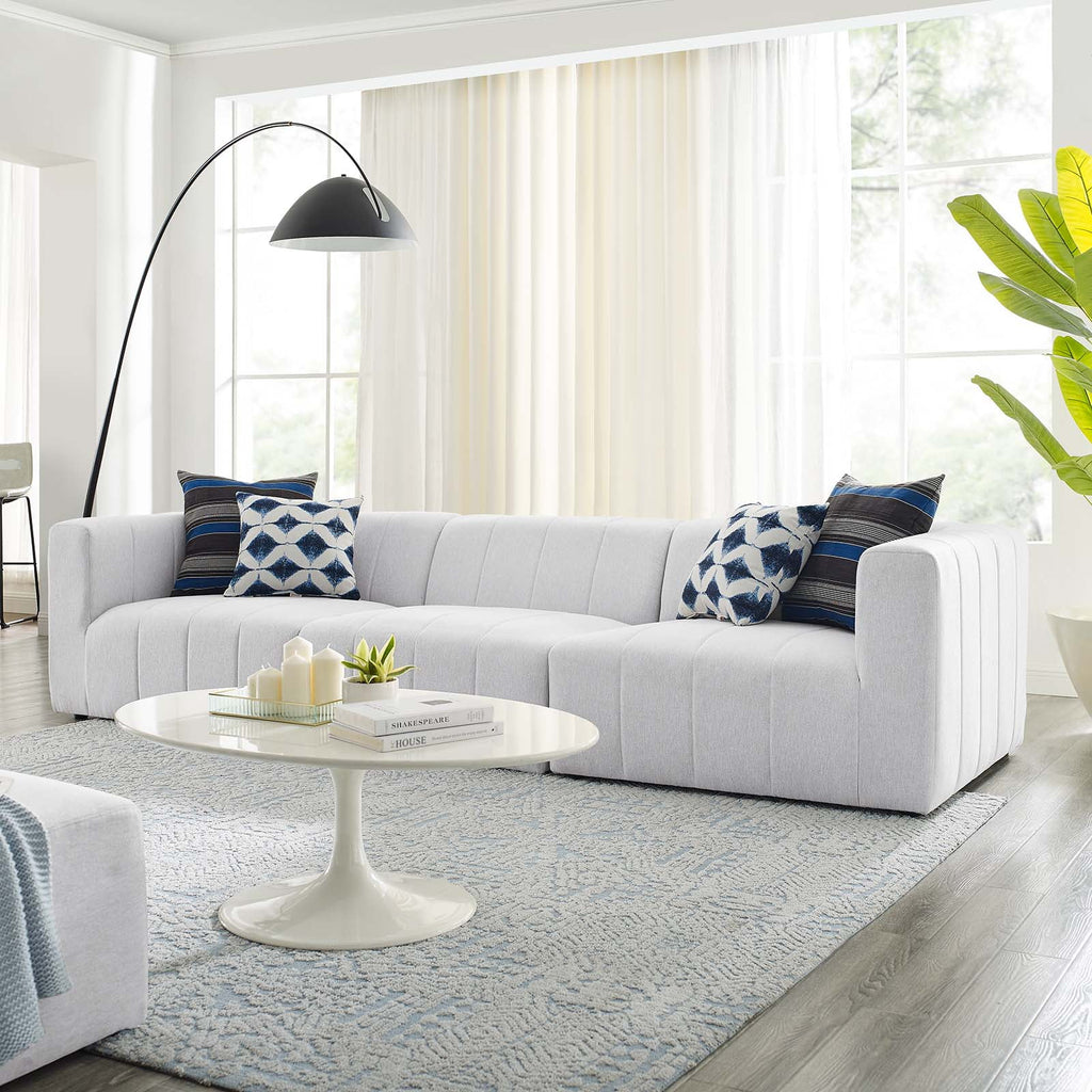 Upholstered Fabric 3-Piece Sofa in Ivory B782161