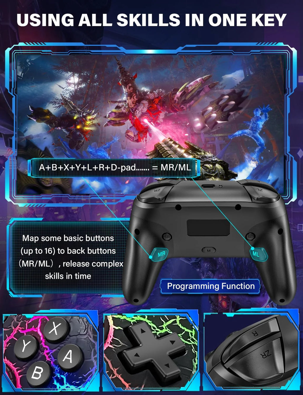 Wireless Switch Pro Controller with RGB G467
