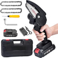 Cordless Electric Mini Chainsaw with 2 Batteries M81744