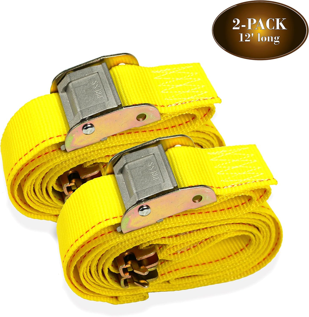 20 Tie-Down Straps, 2 x 12' Cam Buckle Straps A914