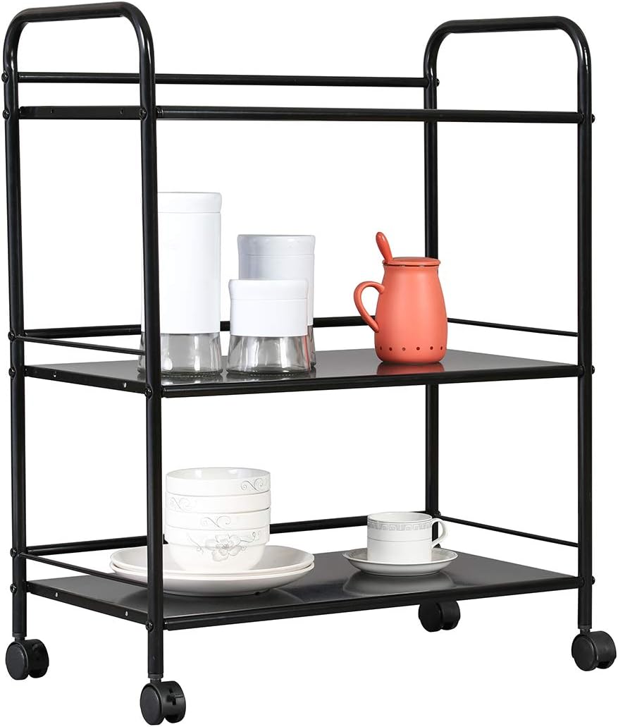 3-Tier Metal Rolling Utility Cart H945