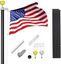 20FT Extra Thick Heavy Duty Aluminum Sectional Flag Pole Kit K3837