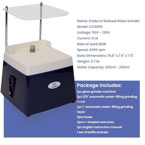 Mini Stained Glass Grinder 110V 4200RPM Brushless Motor P649