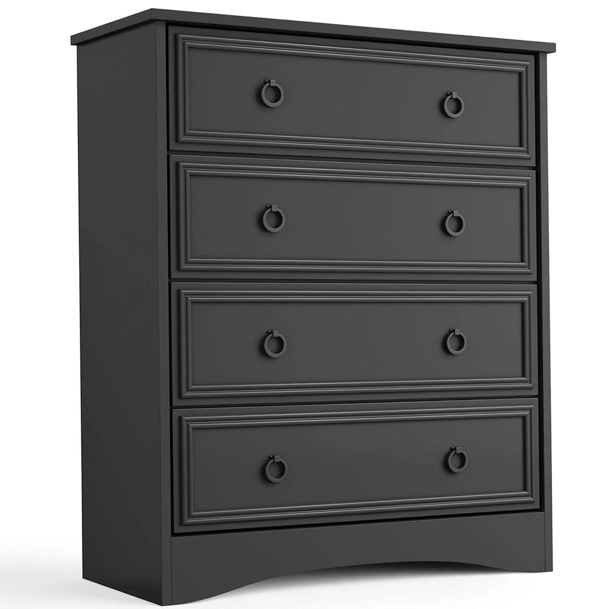 4 Drawer Gray Wood Dresser K860