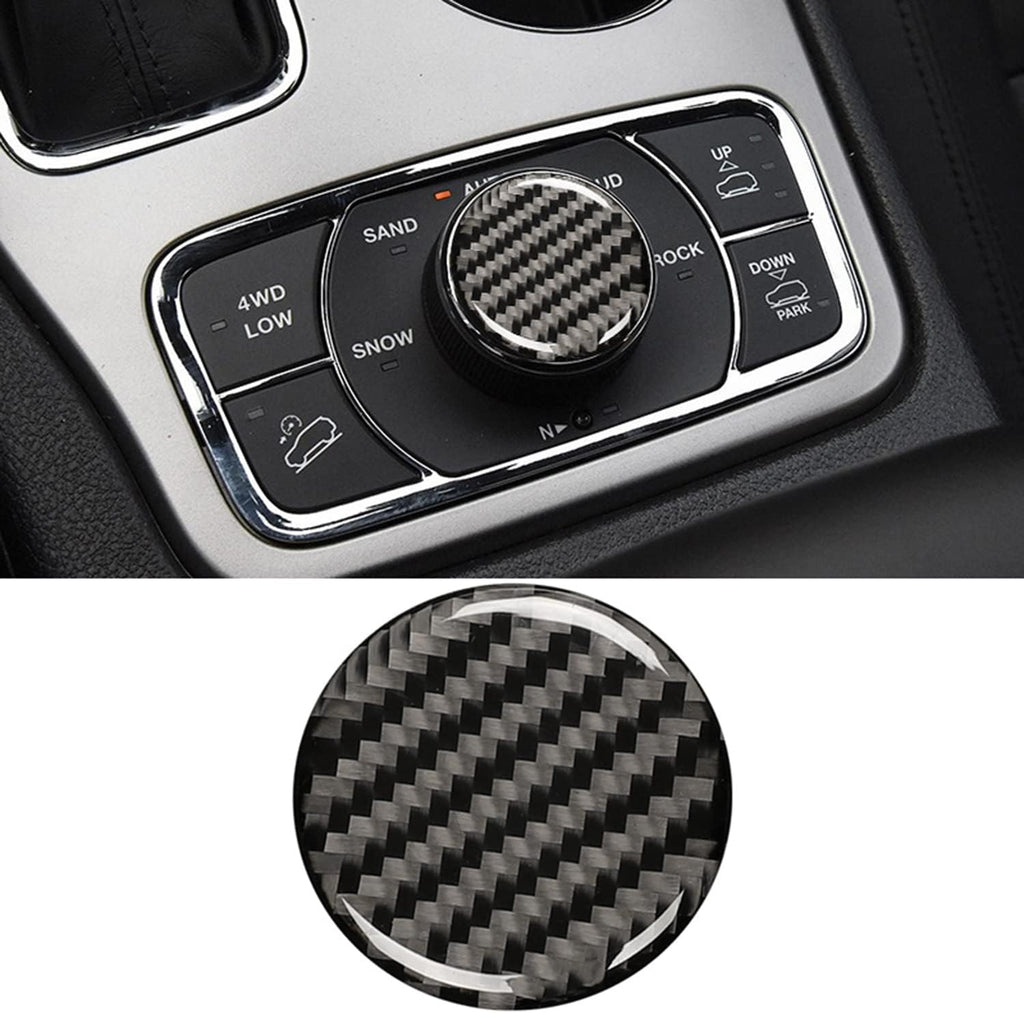 Real Carbon Fiber Black Cup Holder Center Console Trim J6194