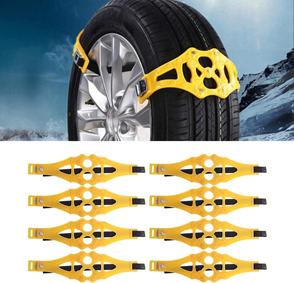 8Pcs Universal Anti-skid Car Snow Tire Chains U46449