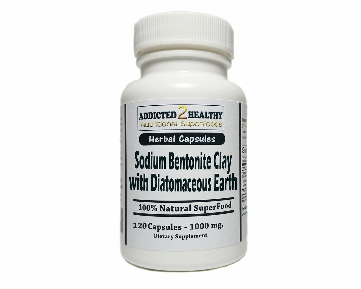 Sodium Bentonite Clay with Diatomaceous Earth 120 Capsules F53782