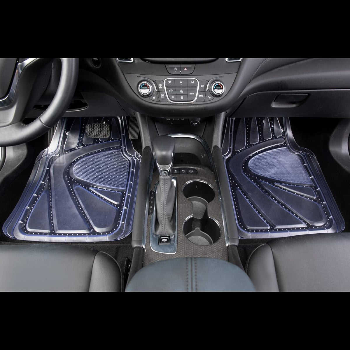 4-Piece Universal Fit Rubber Car Floor Mats O71611
