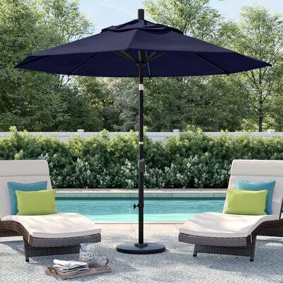 9' Market Umbrella Olefin Terracotta Bronze A4268