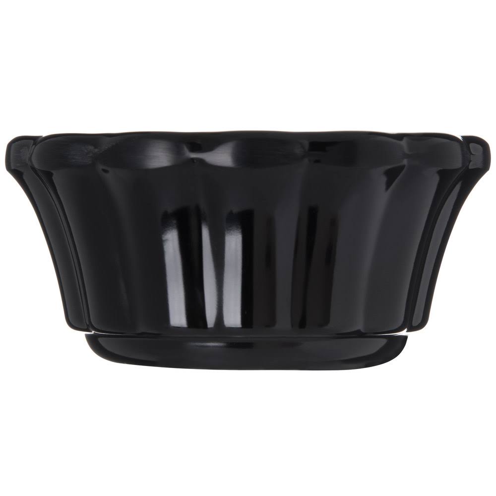Black Scalloped Melamine Ramekin 3 oz. 48/Case E7744