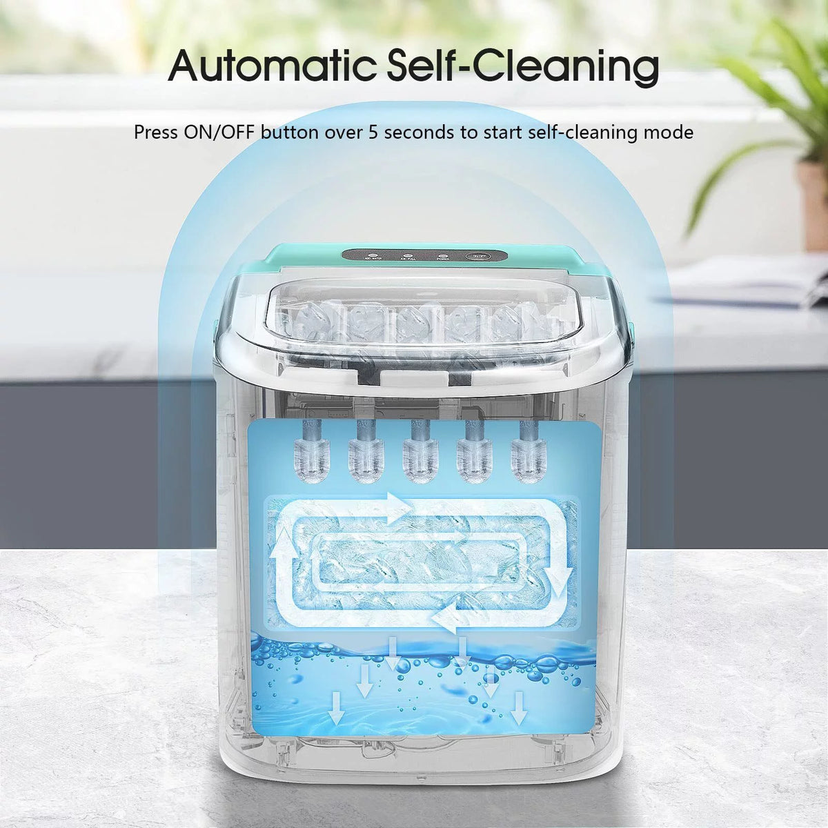 Countertop Nugget Ice Maker 26lbs Per Day with Ice Scoop X234038