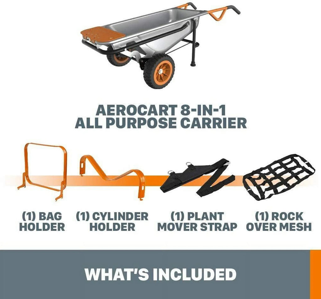 8-in-1 Yard Cart Wheelbarrow Dolly T705