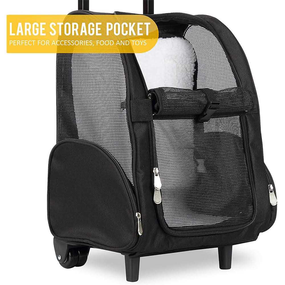 Backpack Pet Travel Carrier with Wheels B4650